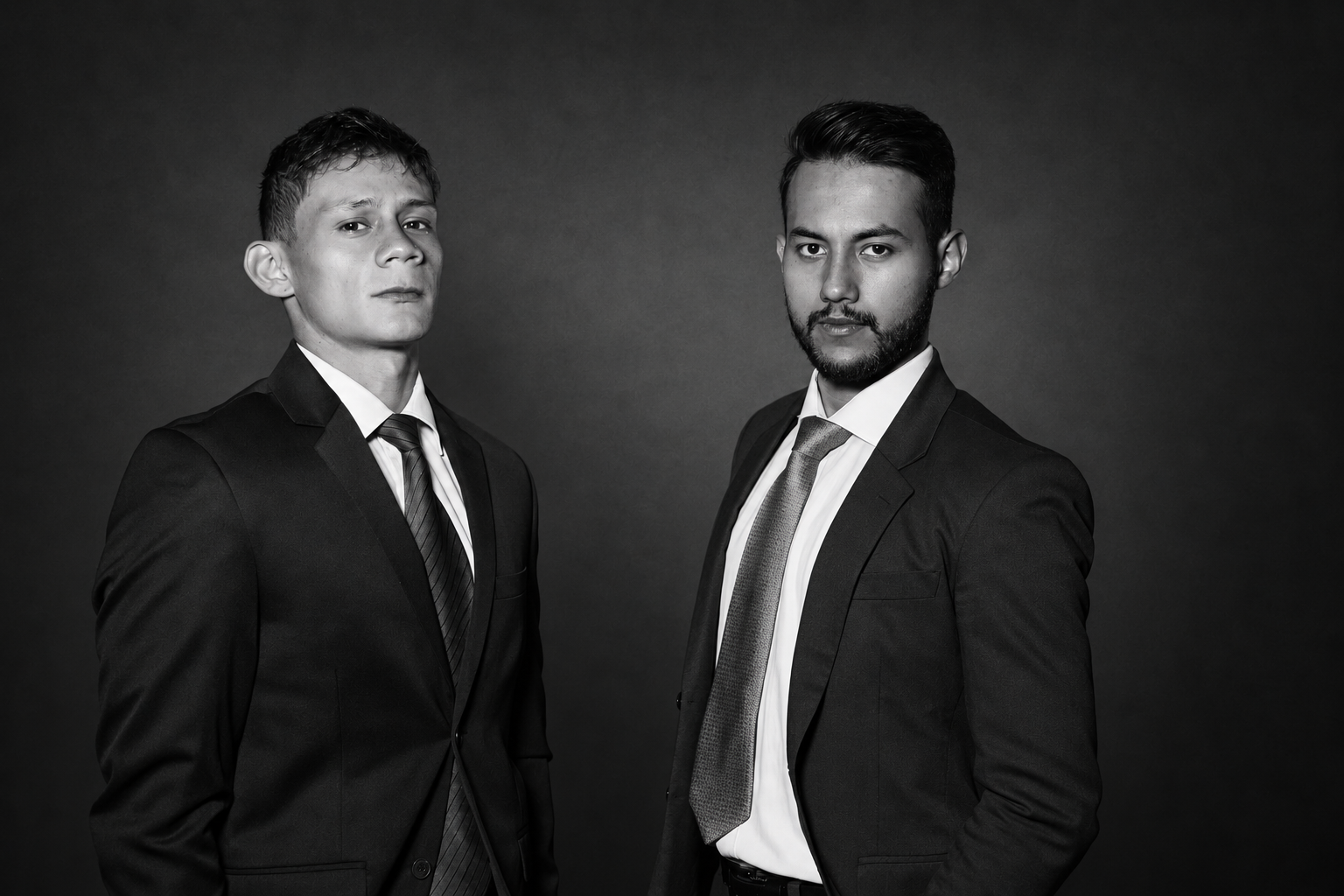 Los dos socios de Bonilla González Abogados en estudio